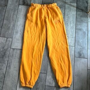 Boys lie orange joggers sweatpants women’s small casual wear